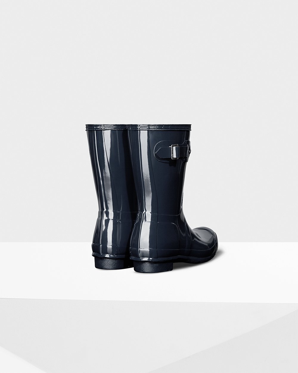 Botas de Lluvia Cortas Hunter Mujer - Original Gloss - Azul Marino - FUKCTQE-68